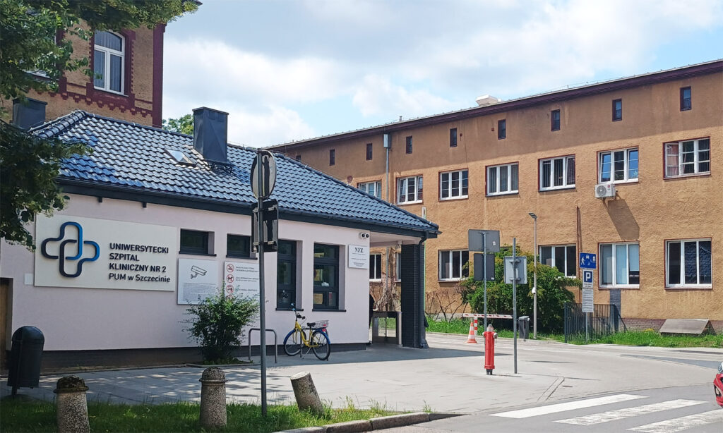 Stettin, Krankenhaus in Pomorzany. Foto: © Brygida Helbig, Stadtschreiberin Stettin/Szczecin 2025