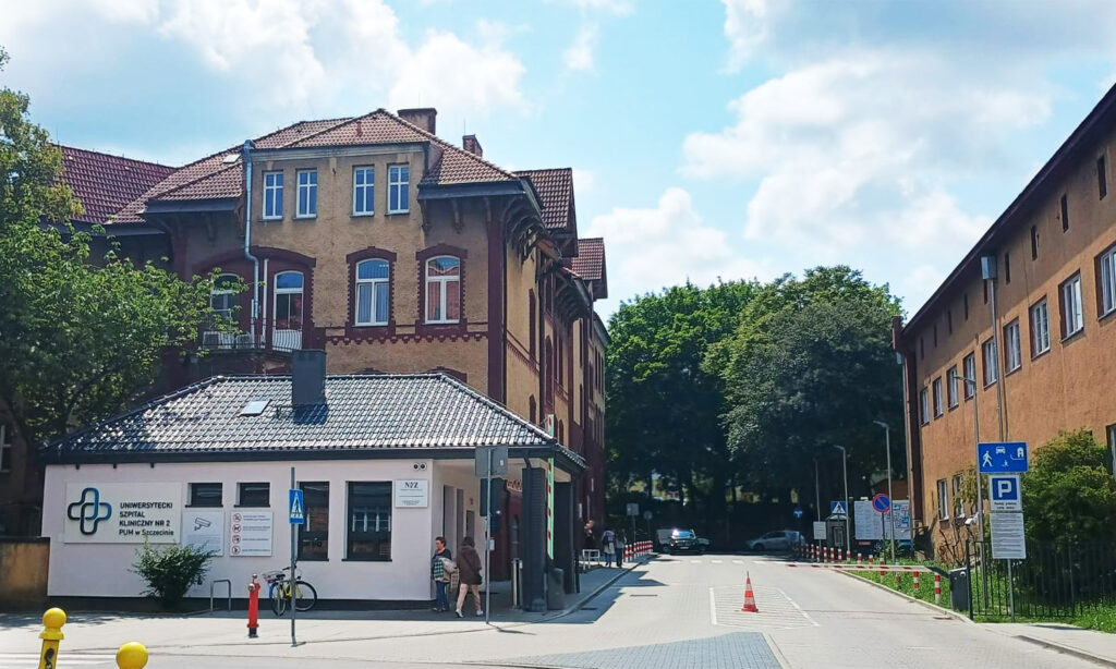 Stettin, Krankenhaus in Pomorzany. Foto: © Brygida Helbig, Stadtschreiberin Stettin/Szczecin 2025