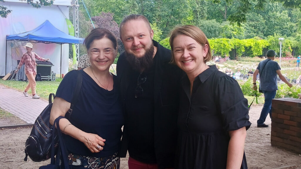 v.r.: Monika Szymanik, Krzysztof Lichtblau und ich. Foto: © Rosita Pawlak